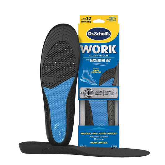 Work Insoles with Massaging Gel