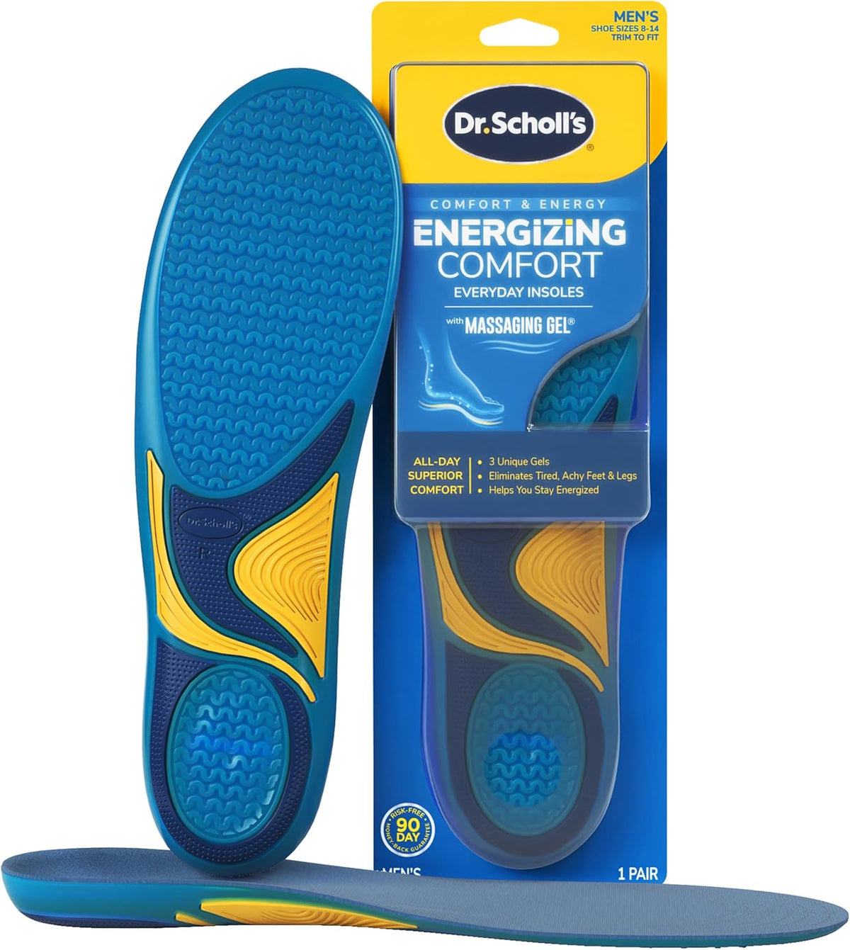 Energizing Comfort with Massaging Gel® Insoles